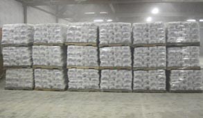 Warehousing of bagged product for customer